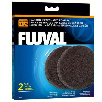 Fluval Carbon Foam Schaumstoffeinsatz mit Aktivkohle - Filterpads - FX4 FX5 FX6