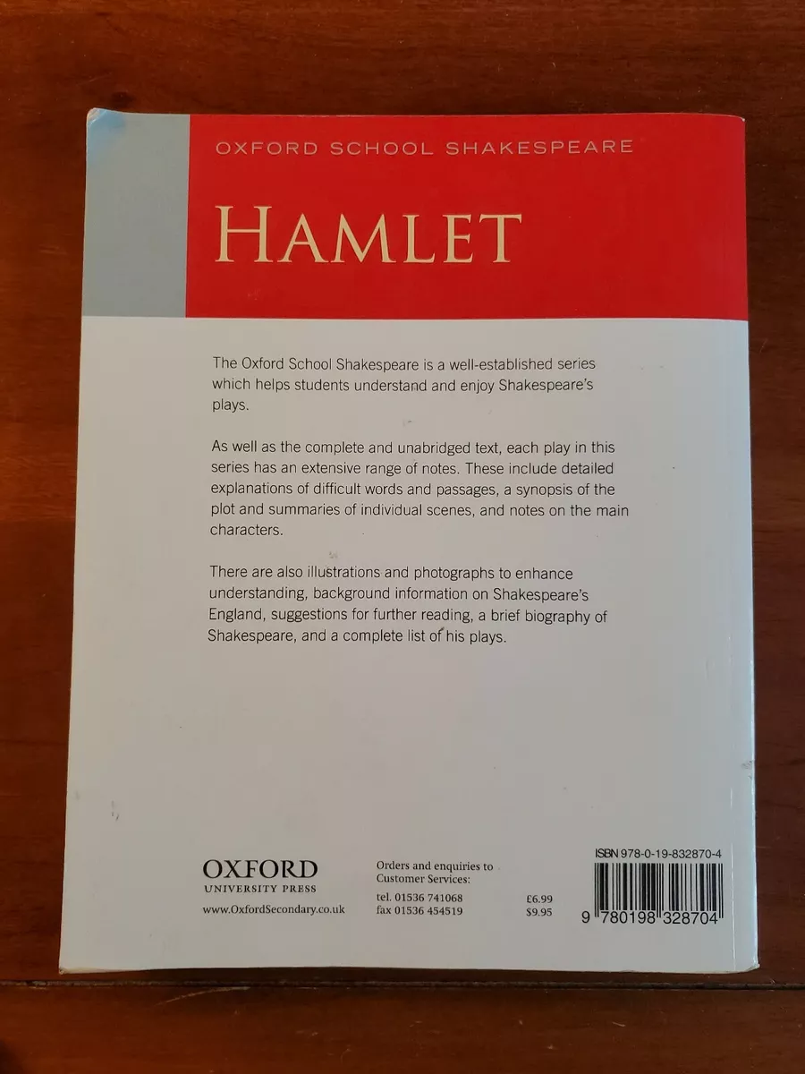  Hamlet: Oxford School Shakespeare (Oxford School Shakespeare  Series): 9780198328704: William Shakespeare, Roma Gill: Books