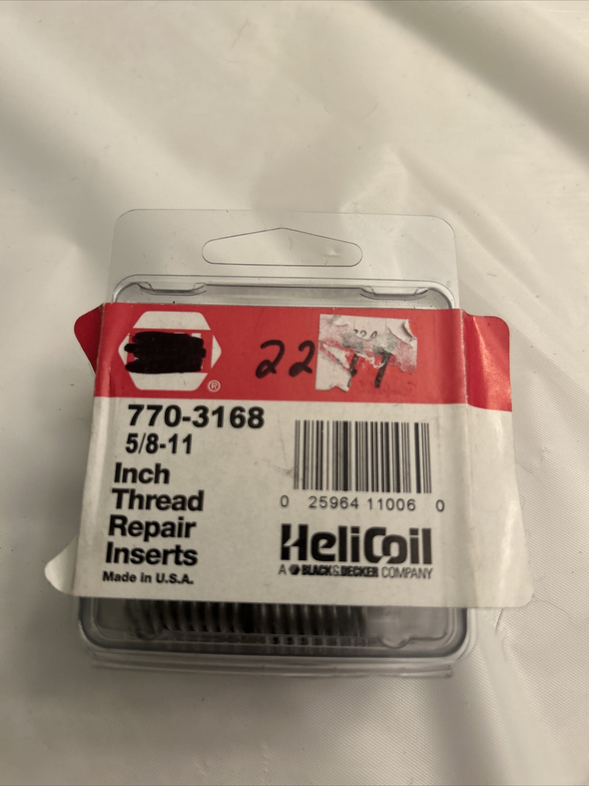 NAPA HeliCoil Black & Decker 7703168 5/811 Inch Thread Repair Inserts eBay