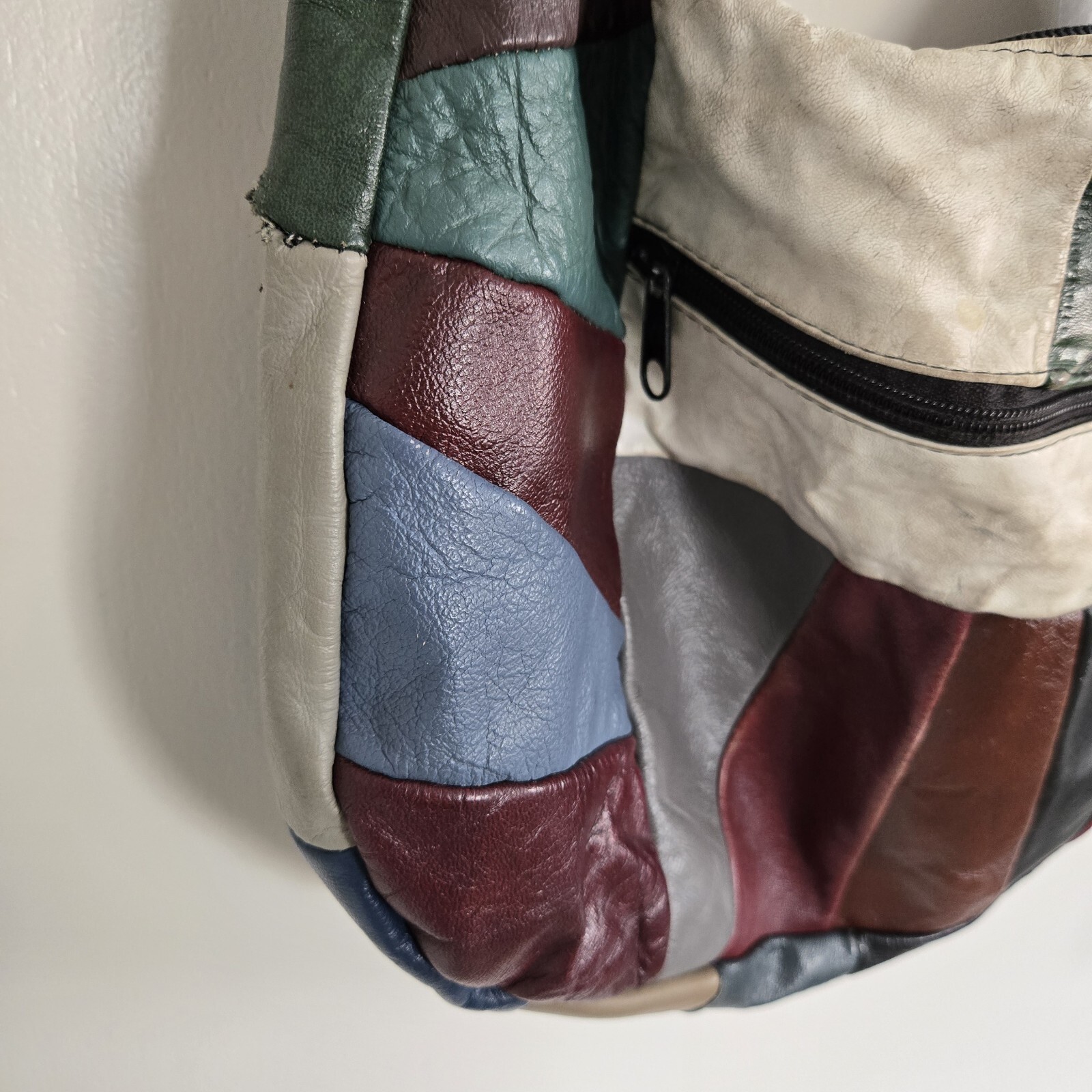 Unbranded Shoulder Bag Multicolor Patchwork Leath… - image 5