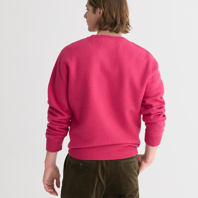 Wallace Barnes Wool Sweater Mens Pink J Crew Crewneck Sweatshirt