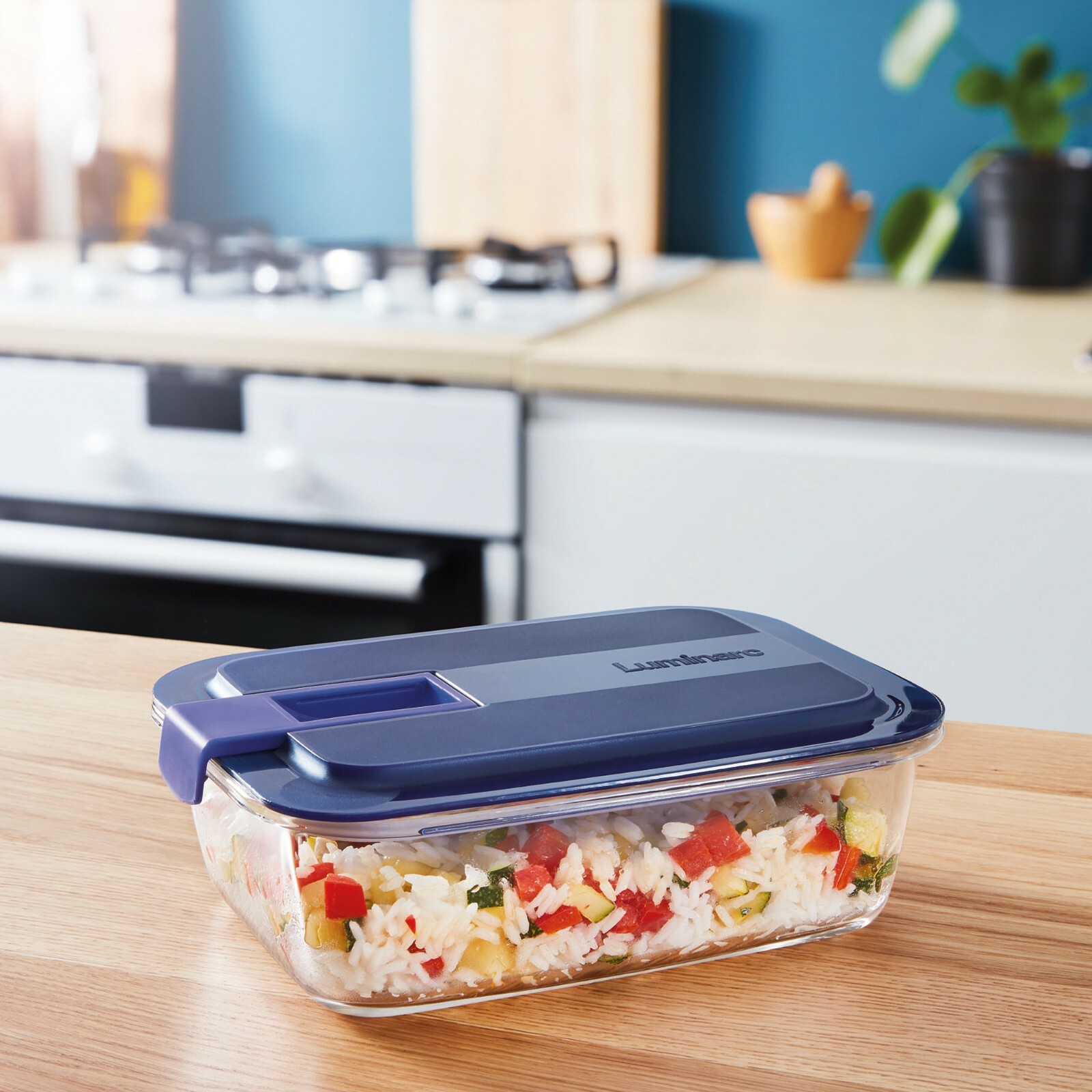 Luminarc Easy Box Oven Safe Glass Food Storage Container Airtight Lid