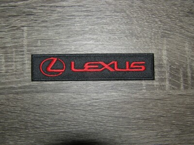 Lexus Motorsports Racing Car Red & Black Embroidered Iron On Patch 5'' x 1''