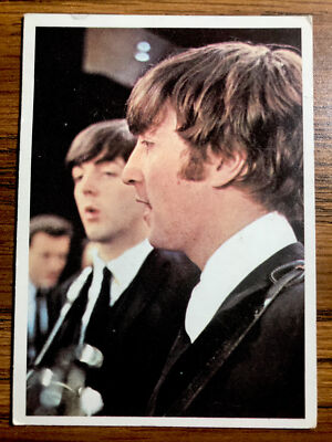 BEATLES COLOR VINTAGE TRADING CARD 40 JOHN