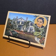Home of Mr. and Mrs. Tyrone Power Brentwood California Vintage Linen Postcard