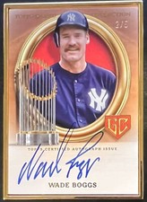 2024 Topps Gilded Collection #GCH-WB Gilded Campions Wade Boggs Yankees Auto #/5