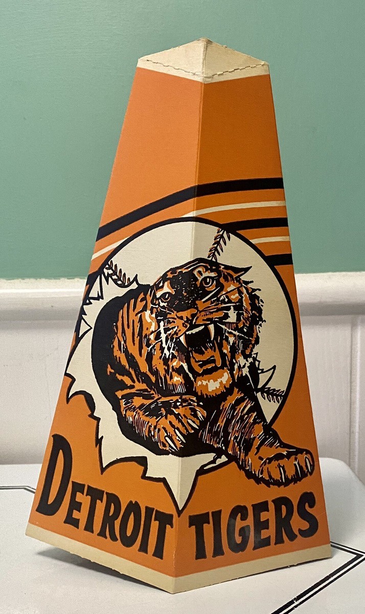 Rare Vintage Detroit Tigers Bullhorn Megaphone Cardboard 1950s
