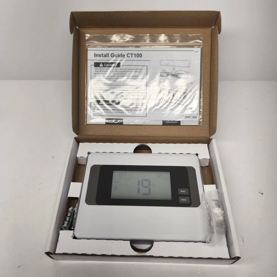 Vivint Radio Thermostat - 2gig Technologies CT100 Z-Wave Programmable Thermostat - Image 3 of 4