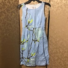 24 HR FLASH SALE! Anthropologie Mari Mekko Blue Floral Branches Dress Size 6 4 2
