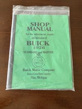 Reprint 1926 Buick Service Shop Repair Manual Book Engine Drivetrain Electrical Reprint 1926 Buick Service Shop Repair Manual Book Engine Drivetrain Electrical