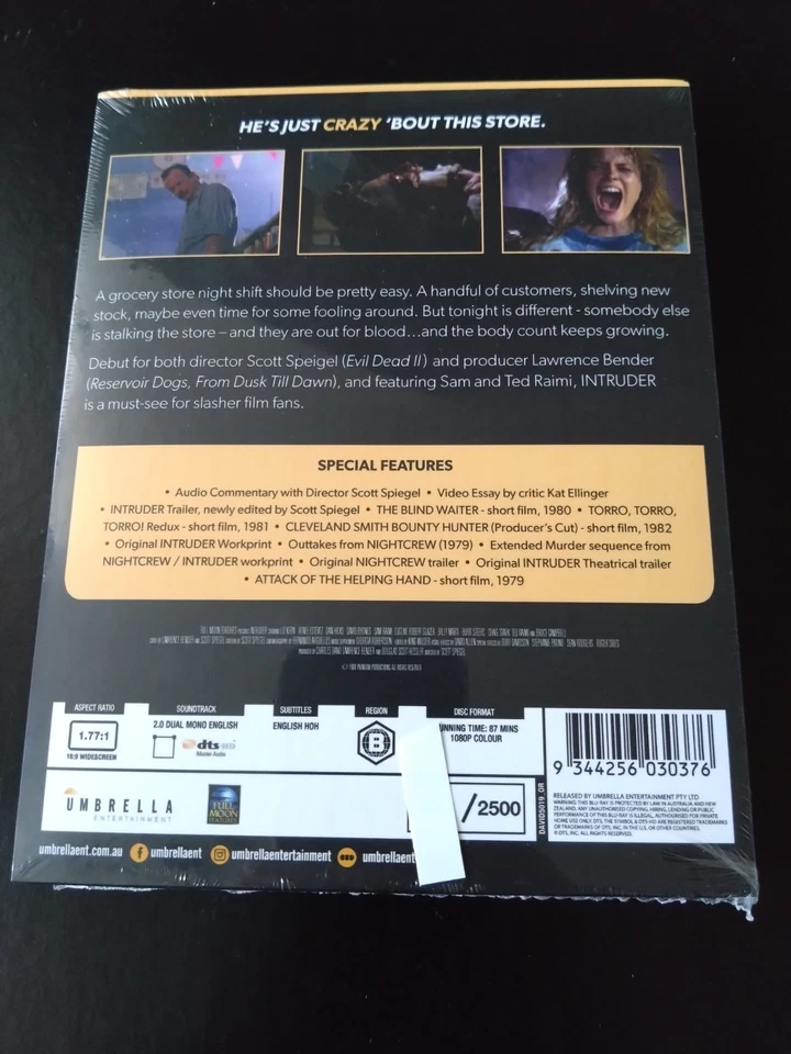 INTRUDER , Limited Slipcover Edition Blu Ray - Image 2 of 2