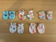 Baby Hand Mittens No Scratch Assorted 5 Pairs Covers Newborn