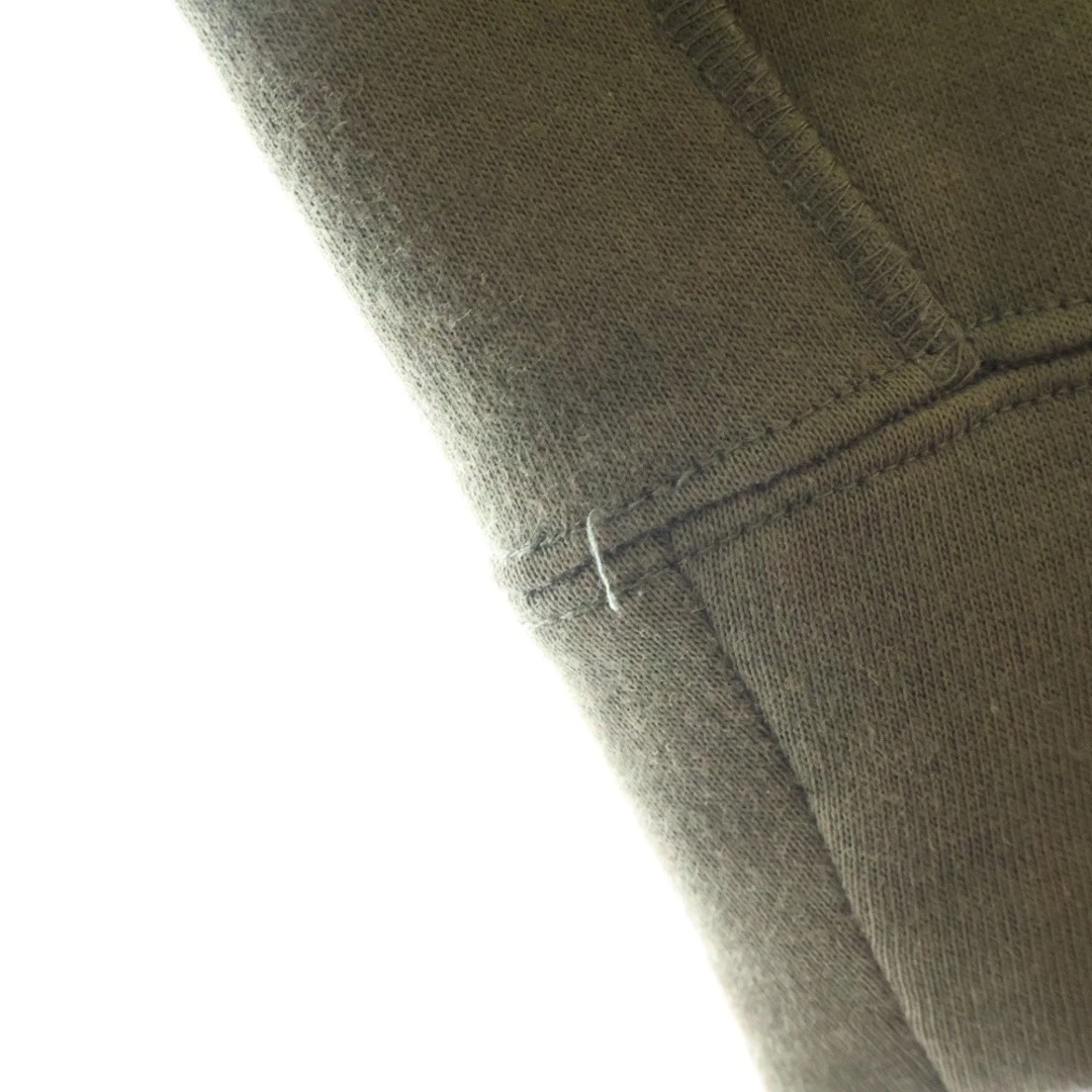 Felpa con cappuccio zip MONCLER 19aw MAGLIA CARDIGAN logo nastro kaki usata 091d4beb1f