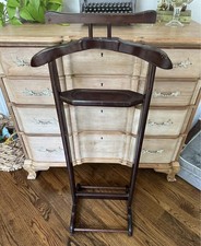 Bombay Company Valet Butler Stand Vintage Gentlemans Suit Hanger Rack Display US