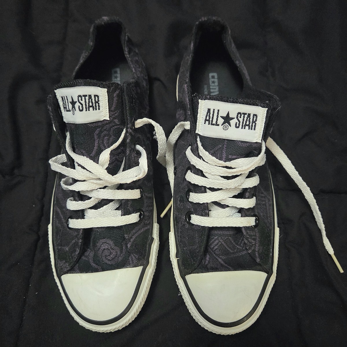 RARE 80s/90s Converse All Star Woven Purple Brocade Tapestry RARE 80s/90s Converse All Star Woven Purple Brocade Tapestry