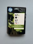 Original HP 67XL Black  67 Tri Color Ink Cartridges 2-pack EXP Jan 25