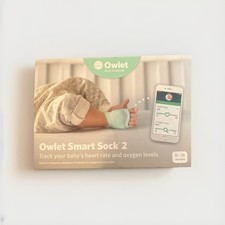 Owlet Smart Sock 2 Baby Monitor Set w/ Base, Charger, Heart Rate  O2