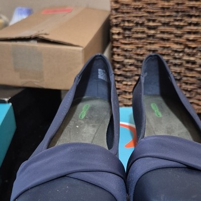 Baretraps Cushioned Comfort Navy Slip-On Ballet Flats Women's Size 11 M