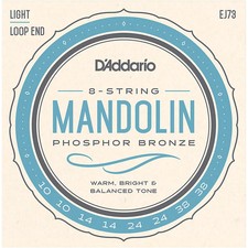 D'Addario EJ73 Phosphor Bronze Light Mandolin Strings 10-38 