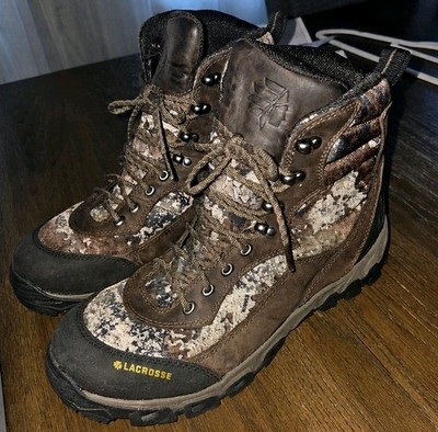 LaCrosse Lodestar Camo Gore Tex Hunting Hiking Waterproof Vibram Boots Mens 10.5