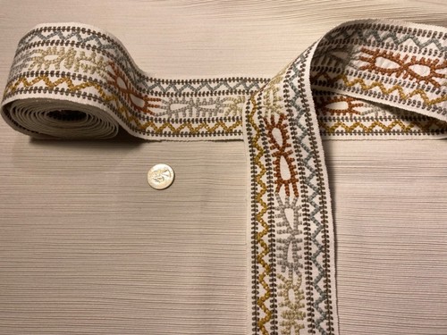 Kit Kemp CHRISTOPHER FARR PANNO bordo caravanna bordo ricamato $280 vendita al dettaglio BTY - Foto 6 di 21