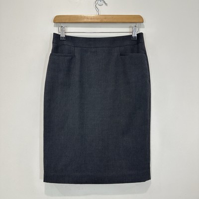 Saba Wool Skirt Women (29 in / 74 cm Waist) Black Lined Knee Length Workwear