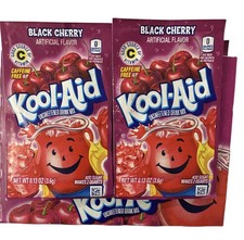 68 Packs of Kool Aid BLACK CHERRY Flavor Drink Mix Packet NEW