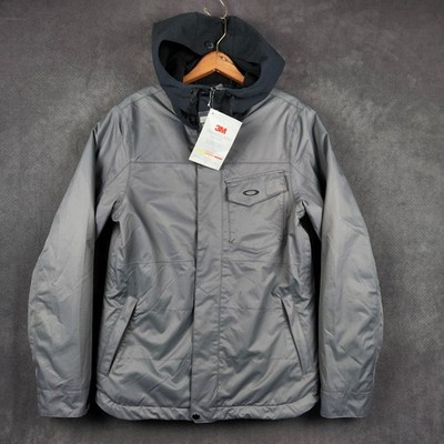 Oakley Division 10K BZI Jacket Mens Small Forged Iron Gray 3M Thinsulate NEW