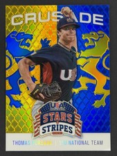 Thomas Burbank 2015 Panini USA Baseball Stars & Stripes Crusade Blue - #91