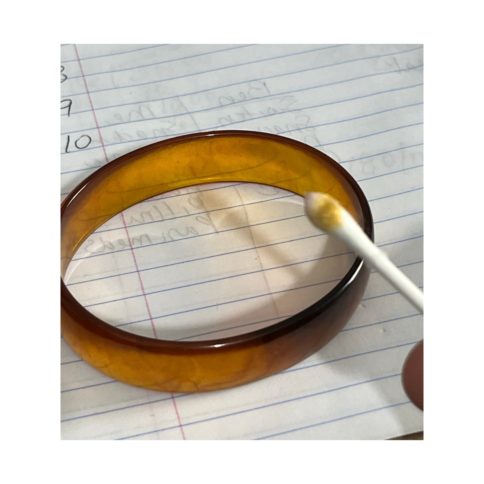 VTG Bakelite Translucent Amber Root Beer Bangle B… - image 10