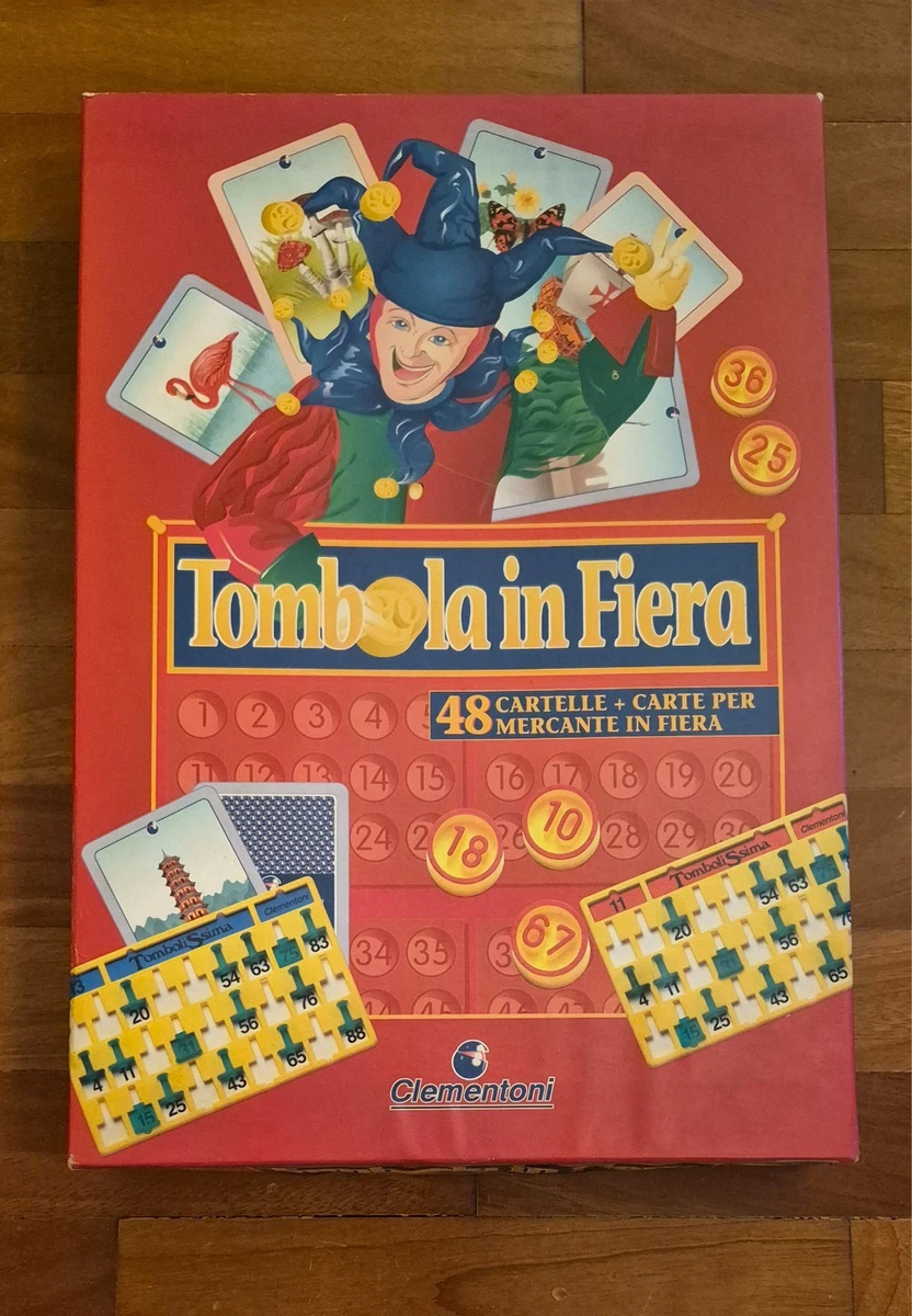 Super Tombola Special 24 Cartelle Gioco Tavolo Edizione Gioco Società Natale New