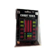 Thinkgeek Universal Knight Rider KITT USB Car Charger Lights 10 Sounds