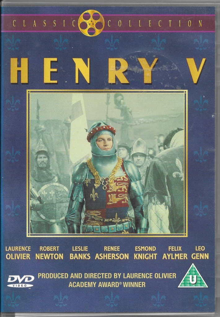 Henry V  DVD  Laurence Olivier- Robert Newton -Leslie Banks