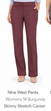 Nine West Womens Black Barely Bootcut Dress Pants Size 14 Office Workwear