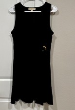 MICHAEL Michael Kors Womens Black Faux Wrap Ruffle Hem Dress M. Whimsygoth