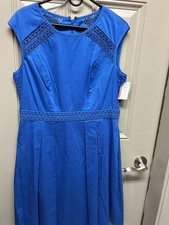 NWT Adrianna Papell Sleeveless Dress with Lace Detail Size 10