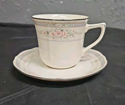Vintage Noritake Rothschild Ivory China Tea Cup And Saucer Set