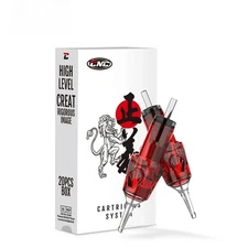 CNC Carving Police Tattoo Needle Cartridge Round Liner Shade Mag Flat 20pcs