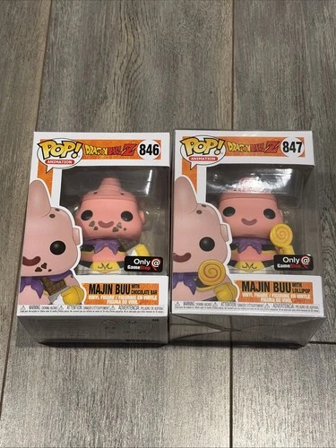 Funko Pop! Dragon Ball Z Majin Buu ( With Chocolate Bar) #846 Exclusive Set