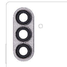 Back Camera Lens With Bezel Ring For Samsung Galaxy Z Fold 7 F966  Silver Shad