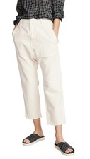 Nili Lotan Luna Pants, Size 4, Eggshell-white, Cotton/Linen, NWT 355