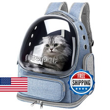 Cat Backpack Carrier, Breathable Cat Bubble Backpack Large Space Cat Carrier Bac