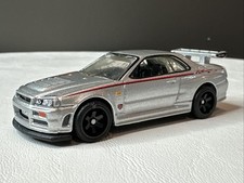 Hot Wheels Silver Nissan Skyline Gt-r R34 Bnr34 Transport Car Only Loose