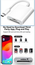 USB C SD Card Reader for iPhone 15 16/iPad/MacBook/Mac, xdgeLoad USB-C Type C...