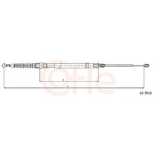 2x Handbremsseil hinten für VW Derby 86C EOS 1F7 Golf 5 1K1 1K5 6 5K1 id53172