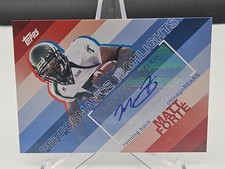2008 Topps Performance Highlights Auto Matt Forte #THA-MF Rookie Auto RC