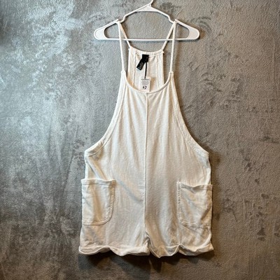 BOBI Los Angeles Cotton Pull On Jersey Slub Romper Size Medium 100% Cotton New