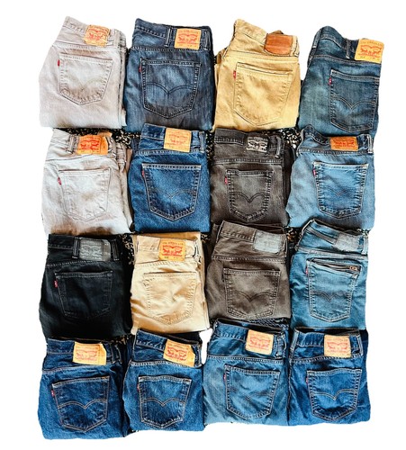 16 Stück Vintage LEVIS DENIM JEANS 501 505 514 559 569 Herren Größen 32 34 36 38 "