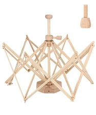 Wooden Yarn Swift | Lightweight Reverse Yarn Umbrella Swifts | Ball Swift | S...