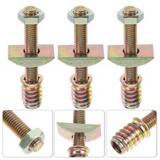 8 Sets Bed Frame Spare Parts Bed Frame Threaded Pin Nut Kit for bed frame parts